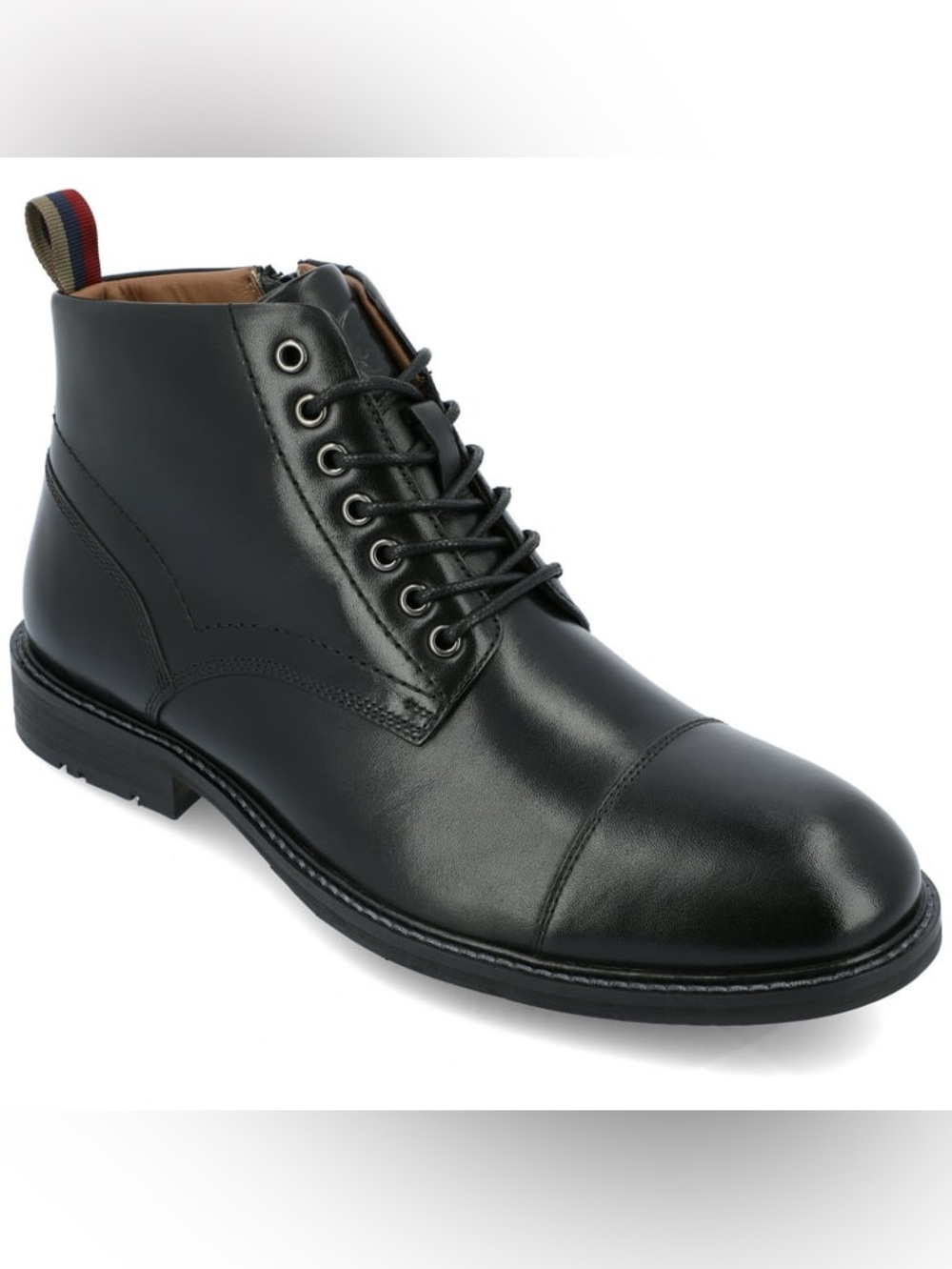 Thomas & Vine Avrum Black Zip and Lace Up Leather Chukka Boot Sz 11.5 BNWB